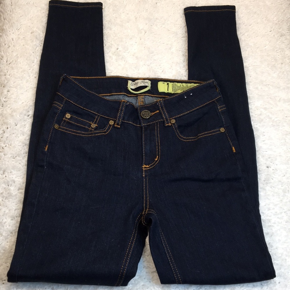 Indigo Rein Skinny Dark Wash Jeans Sz 1